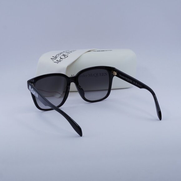 Alexander McQueen AM0331SK 001 Square Sunglasses - Black/Grey - Picture 5 of 8